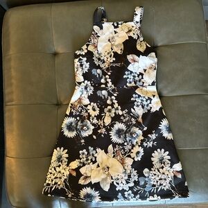 Abercrombie & Fitch Black Floral Mini Dress